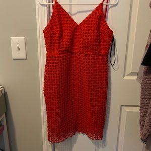 Red Lulus dress